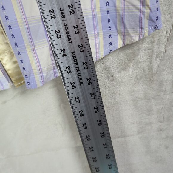 Wrangler Western Shirt Women's Purple Plaid Pearl Snaps Long Sleeve Rodeo Large - Picture 13 of 13